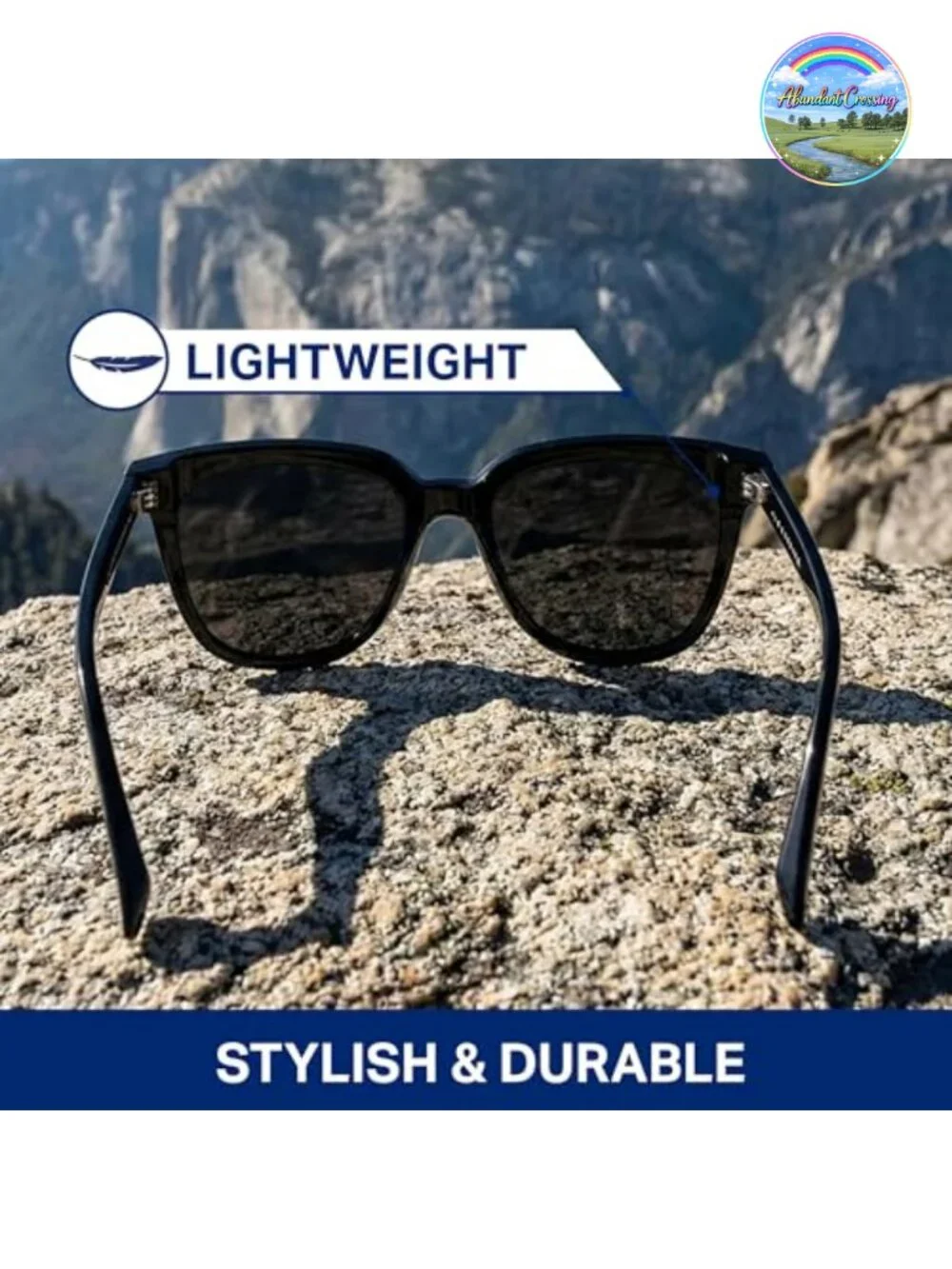 Polarized Cat Eye Sunglasses with Acetate Temples and 100% UV Protection